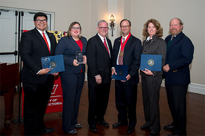 Dr. Bob Glenn with 5 award constituents: Alvaro De la Cruz, 