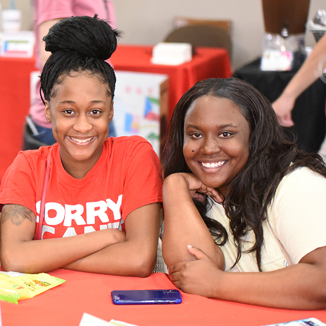 UHV students smiling