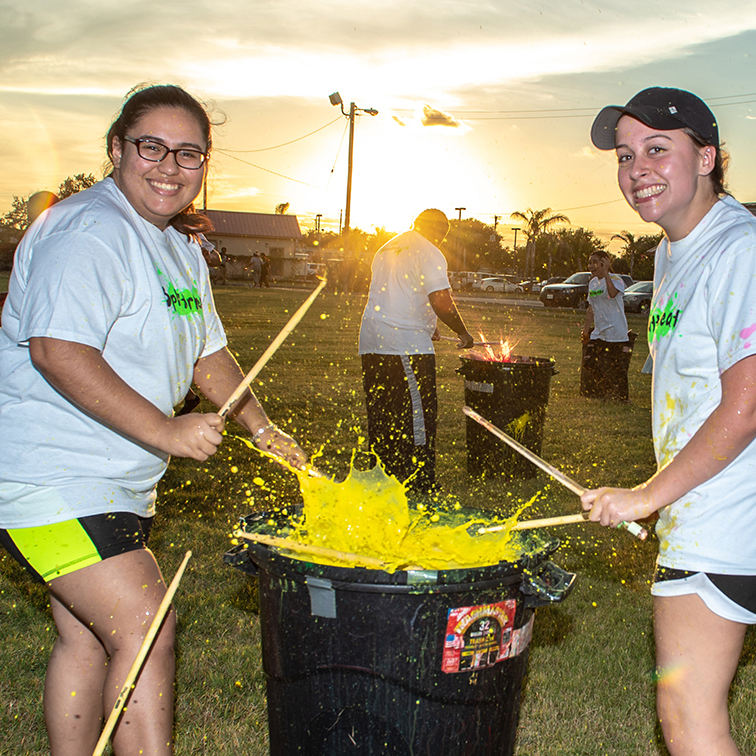 UHV students at Splatterbeat