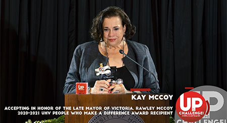 2020-2021  UHV People Who Make a DIfference Award - Kay McCoy